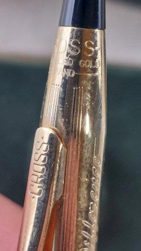Ancien stylo bille, Rolled Gold, Cross ^