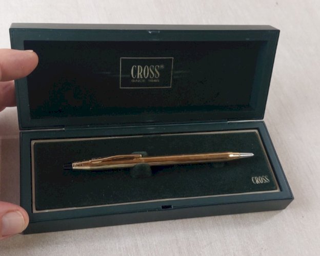 Ancien stylo bille, Rolled Gold, Cross ^