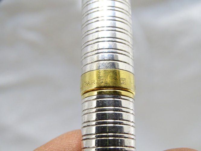 - ANCIEN STYLO BILLE ST DUPONT VINTAGE Plaqué or et argent fonctionne COLLECTION