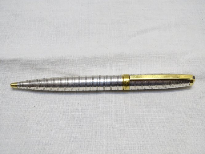 - ANCIEN STYLO BILLE ST DUPONT VINTAGE Plaqué or et argent fonctionne COLLECTION