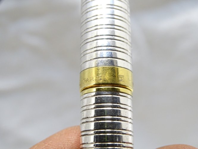 - ANCIEN STYLO BILLE ST DUPONT VINTAGE Plaqué or et argent fonctionne COLLECTION