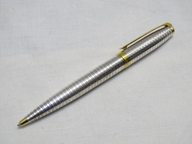 - ANCIEN STYLO BILLE ST DUPONT VINTAGE Plaqué or et argent fonctionne COLLECTION
