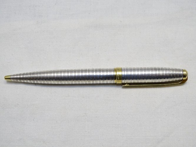- ANCIEN STYLO BILLE ST DUPONT VINTAGE Plaqué or et argent fonctionne COLLECTION