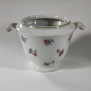 Old sugar bowl, pot, made of Limoges porcelain, Gda