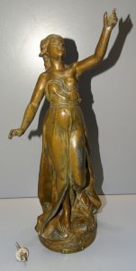 -OLD SUBJECT REGULATES PEACE by ROUSSEAU for MANTEL CLOCK GARNISH D