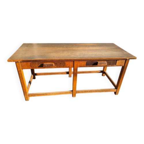 Ancien table de métiers établi bois massif