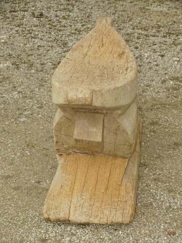 -ANCIEN TABOURET AFRICAIN BOIS SCULPTE ART TRIBAL de SAGE BOIS ASHANTI GHANA?