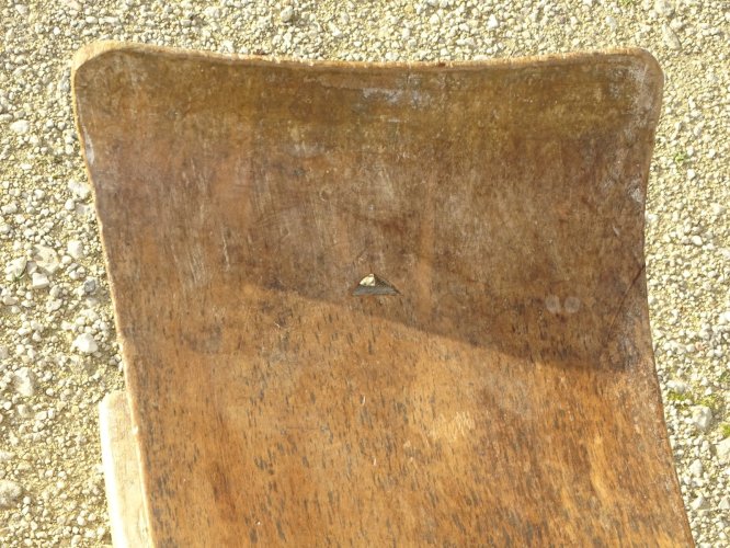 -ANCIEN TABOURET AFRICAIN de SAGE BOIS ASHANTI GHANA? Jus de GRENIER Déco   D