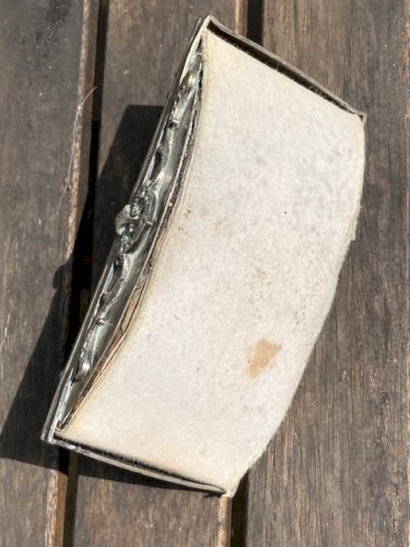 Ancien tampon à encre buvard à décor marin