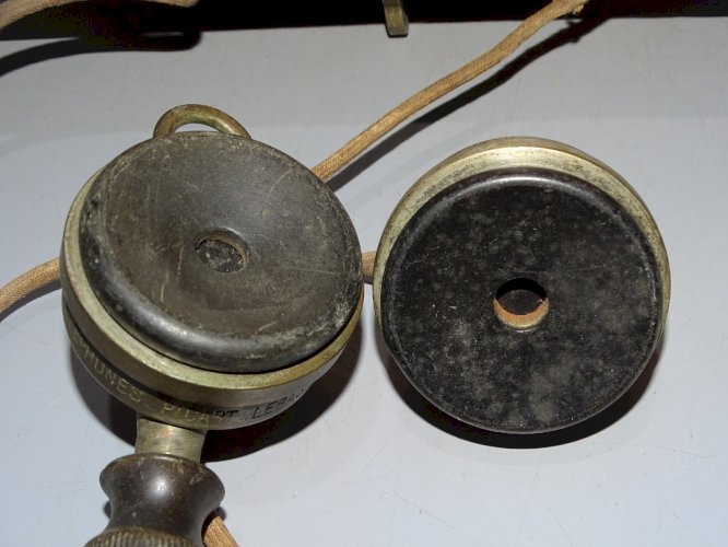 -ANCIEN TELEPHONE MURAL CAISSE NOYER MODELE 1910 ASSOCIATION OUVRIERS INST.   D