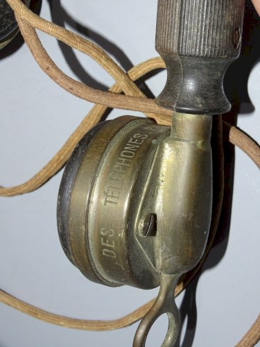 -ANCIEN TELEPHONE MURAL CAISSE NOYER MODELE 1910 ASSOCIATION OUVRIERS INST.   D