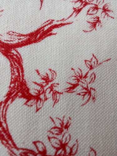 Ancien Tissu ameublement toile de jouy couture  old sewing fabric 9,5 mètres