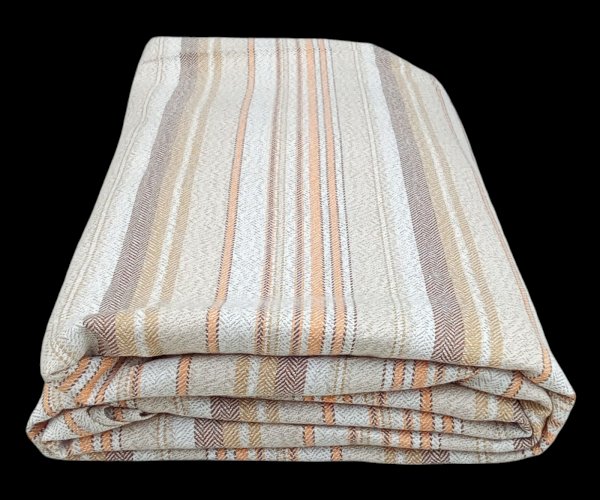 Ancien Tissu Épais Toile à Matelas Rayures Rayé couture old sewing fabric