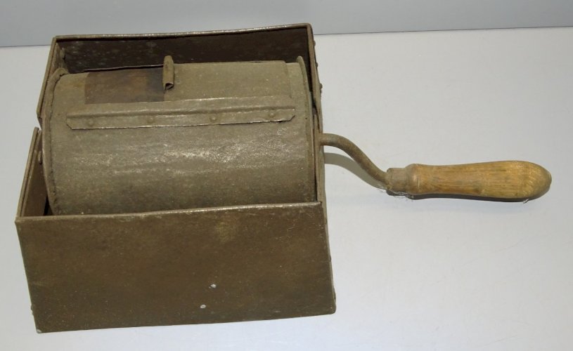 -ANCIEN TORREFACTEUR A CAFE EN METAL à POSER SUR 1 CUISINIERE DECO COLLECTION  D