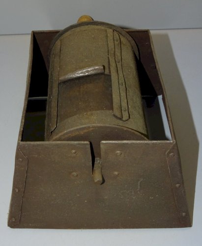 -ANCIEN TORREFACTEUR A CAFE EN METAL à POSER SUR 1 CUISINIERE DECO COLLECTION  D