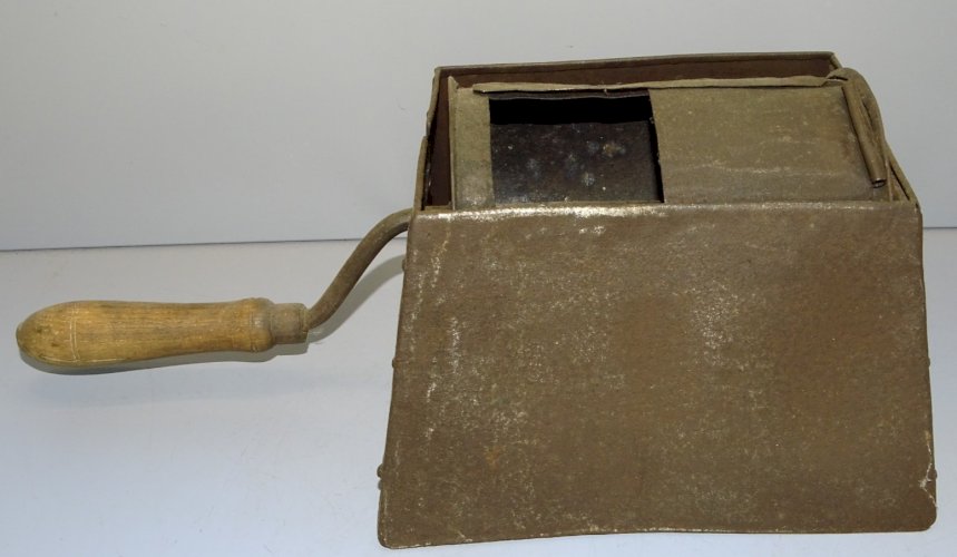 -ANCIEN TORREFACTEUR A CAFE EN METAL à POSER SUR 1 CUISINIERE DECO COLLECTION  D