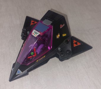 Old Shadow Parasite vessel, Starcom + figure, Coleco, 1986