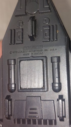 Ancien vaisseau Shadow Parasite, Starcom + figurine, Coleco, 1986 ^