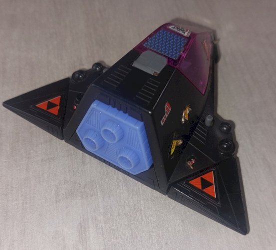 Ancien vaisseau Shadow Parasite, Starcom + figurine, Coleco, 1986 ^