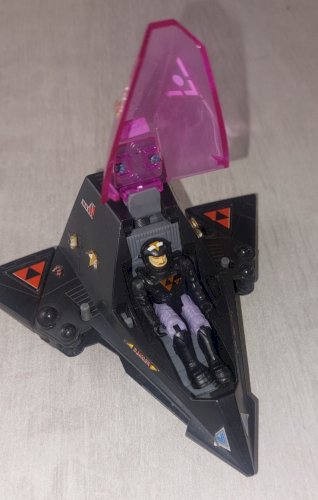 Ancien vaisseau Shadow Parasite, Starcom + figurine, Coleco, 1986 ^