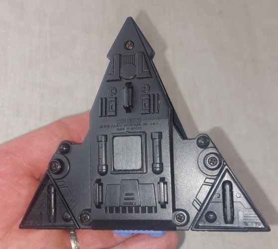 Ancien vaisseau Shadow Parasite, Starcom + figurine, Coleco, 1986 ^