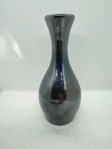 ancien vase à decor floral en bon etat