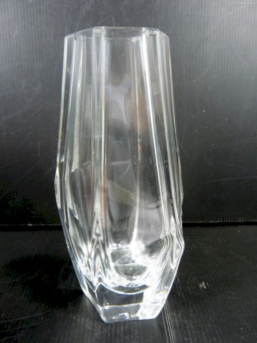 Ancien Vase Design Cristal de Daum Signé TBE H - 18,2 cm