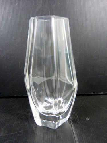 Ancien Vase Design Cristal de Daum Signé TBE H - 18,2 cm