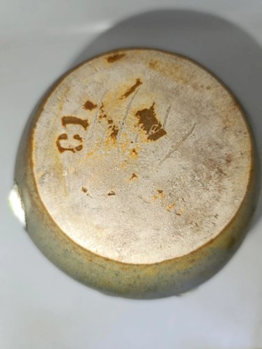 ancien vase en gres flammé signé style Metenier en bon etat