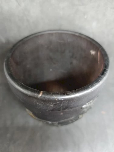ancien vase en pate de verre signé Georges de Feure en etat correct