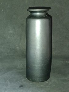 old Italian Bitossi vase? iridescent gray in good condition
