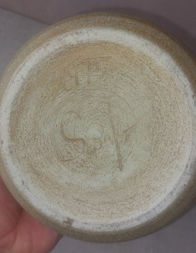 Ancien vase moderniste, Peter Müller / Sgrafo, en céramique, Allemagne, 1975 ^