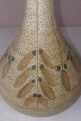 Ancien vase moderniste, Peter Müller / Sgrafo, en céramique, Allemagne, 1975 ^