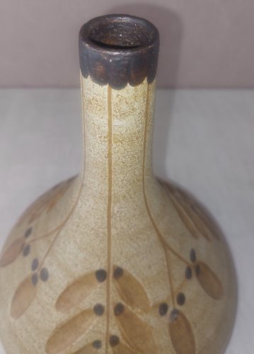 Ancien vase moderniste, Peter Müller / Sgrafo, en céramique, Allemagne, 1975 ^