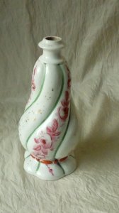 ANCIEN VASE OU FLACON EN PORCELAINE DE PARIS 19 éme*