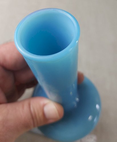 Ancien vase / soliflore, en opaline, Quelle, vintage