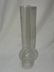 -ANCIEN VERRE POUR LAMPE A PETROLE MARQUE PYREX 15' JUS DE GRENIER COLLECTION  D