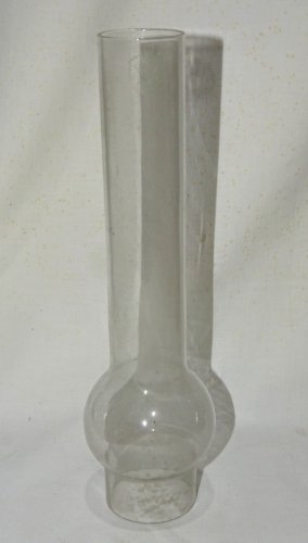 -ANCIEN VERRE POUR LAMPE A PETROLE MARQUE PYREX 15' JUS DE GRENIER COLLECTION  D