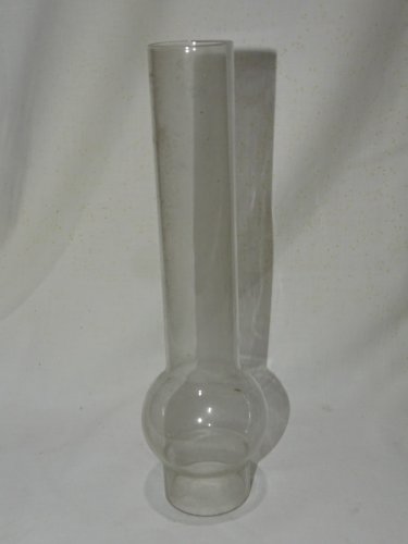 -ANCIEN VERRE POUR LAMPE A PETROLE MARQUE PYREX 15' JUS DE GRENIER COLLECTION  D