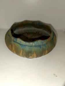 ancien vide de poche en gres flammé signé Gilbert metenier en bon etat