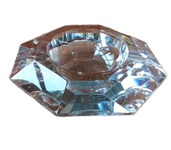 Ancien Vide Poche Cendrier Coupe Cristal Val Saint Lambert old crystal ashtray