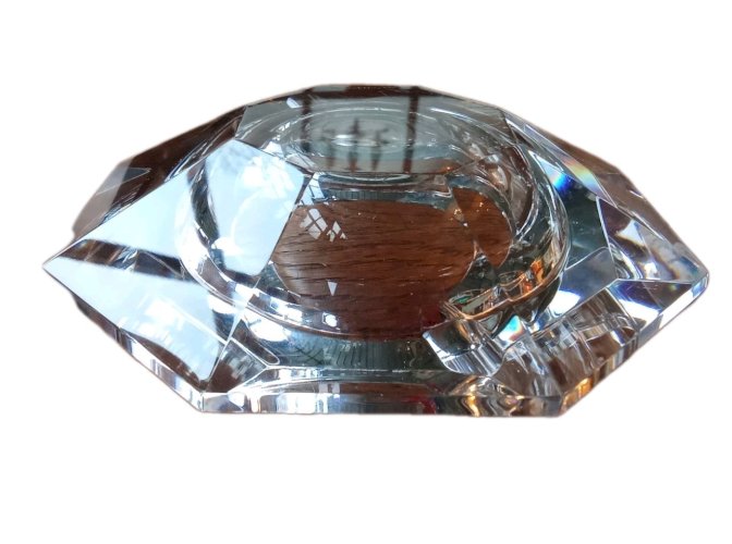 Ancien Vide Poche Cendrier Coupe Cristal Val Saint Lambert old crystal ashtray