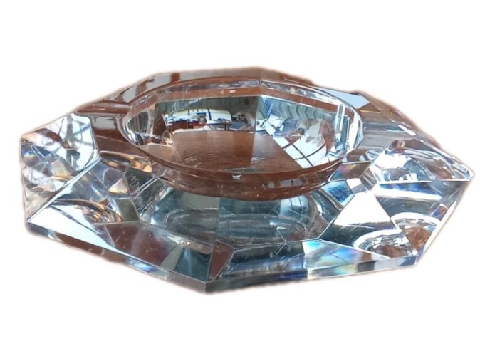 Ancien Vide Poche Cendrier Coupe Cristal Val Saint Lambert old crystal ashtray