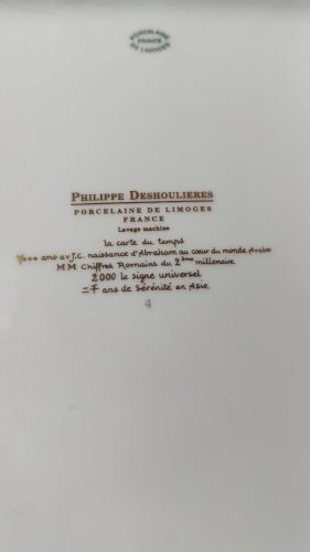 Ancien vide poche, en porcelaine, 2000, Philippe Deshoulières, Limoges