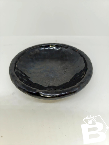 ancien vide poche gris metallisé signé poterie provencale salernes var en bon etat