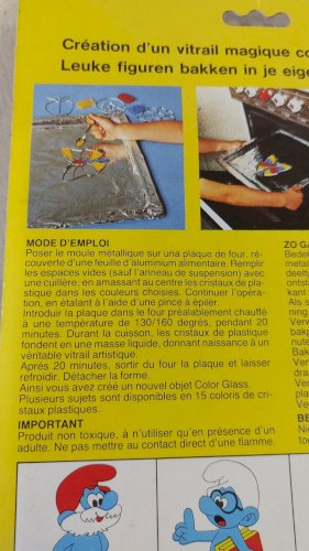 Ancien vitrail magique / Color Glass, Schtroumpf / Smurf, Giocattoli / Lancon