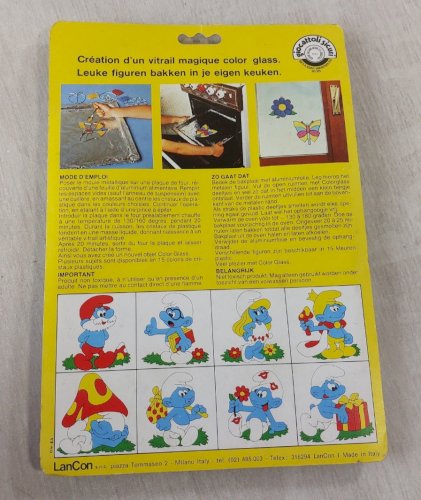 Ancien vitrail magique / Color Glass, Schtroumpf / Smurf, Giocattoli / Lancon