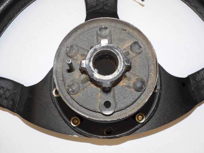 - ANCIEN VOLANT SPORT GAINE CUIR A ADAPTER JUS de GRENIER COLLECTION VHC  D