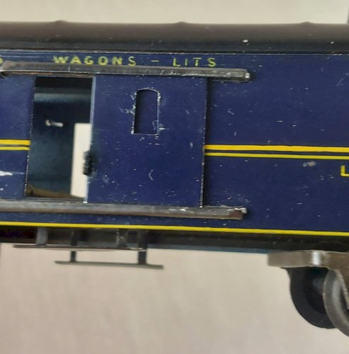 Ancien wagon bagage, Compagnie Internationale wagons lits, JEP 6656, en HO