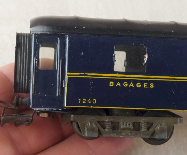 Ancien wagon bagage, Compagnie Internationale wagons lits, JEP 6656, en HO